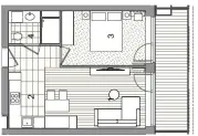 Apartament A65 szkic
